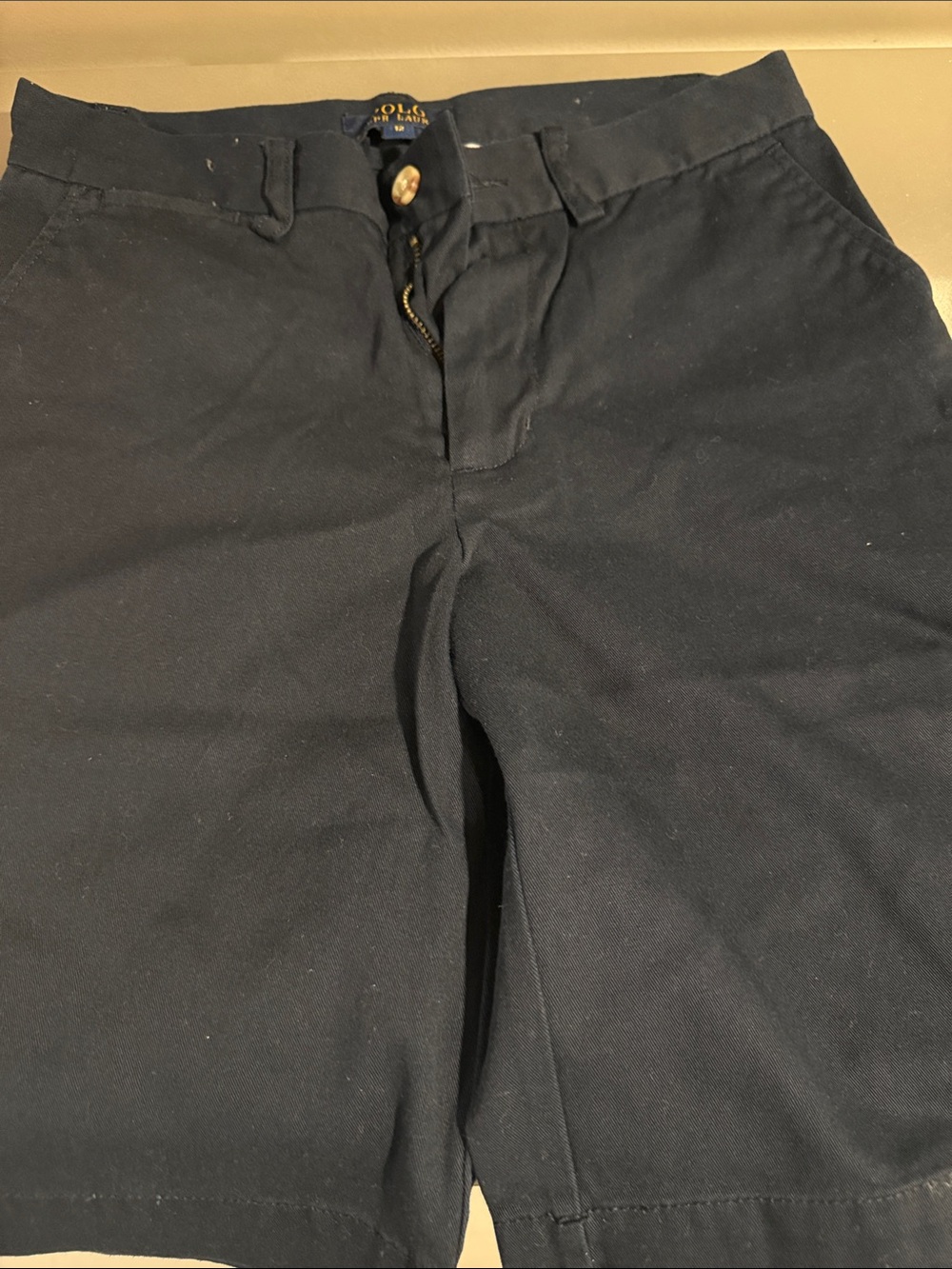 Boys navy Polo shorts sz 12